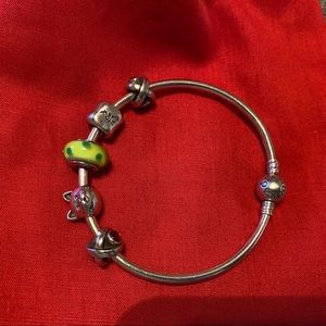 Pandora Bangle w/Charms